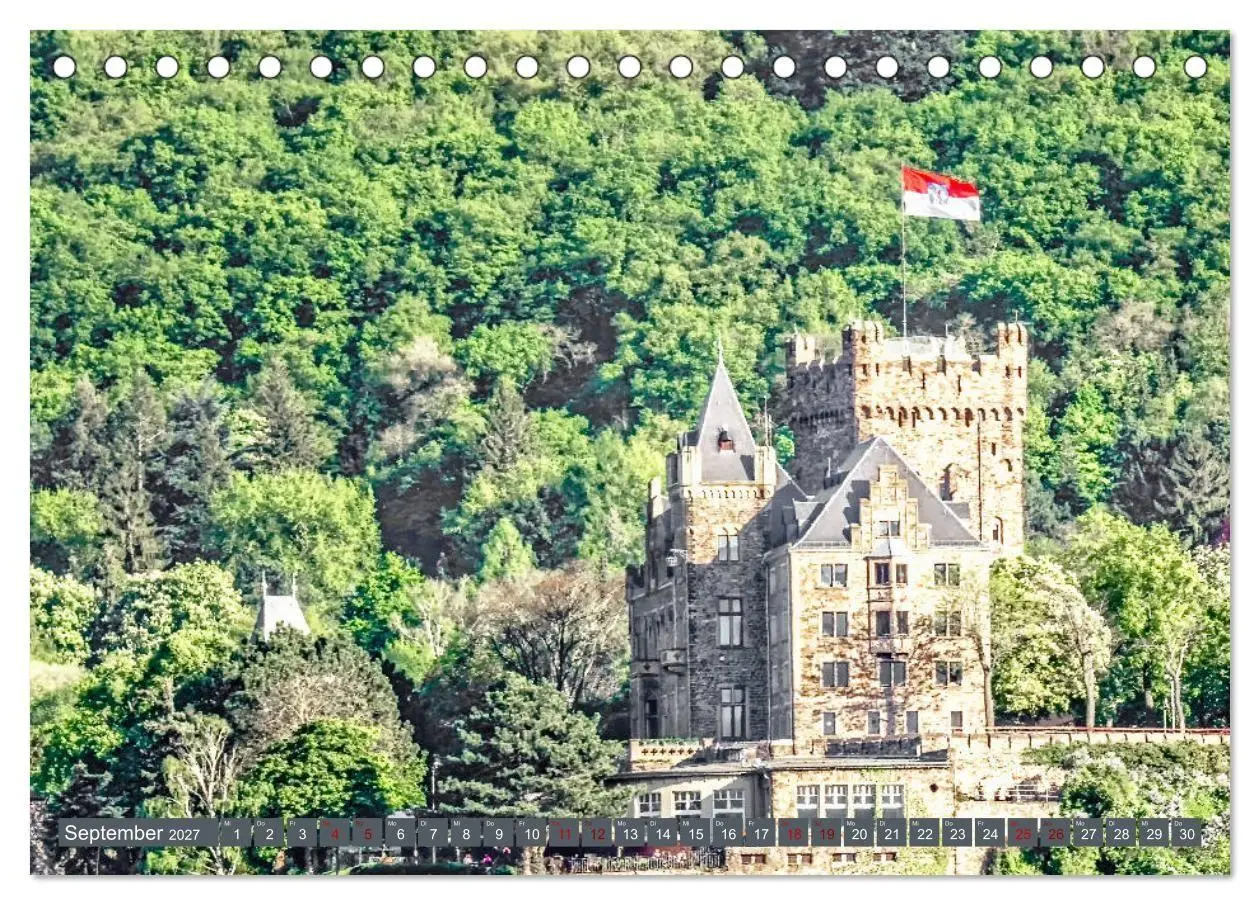 Bild: 9783569783591 | Burgen der Rheinromantik (Tischkalender 2027 DIN A5 quer), CALVENDO...