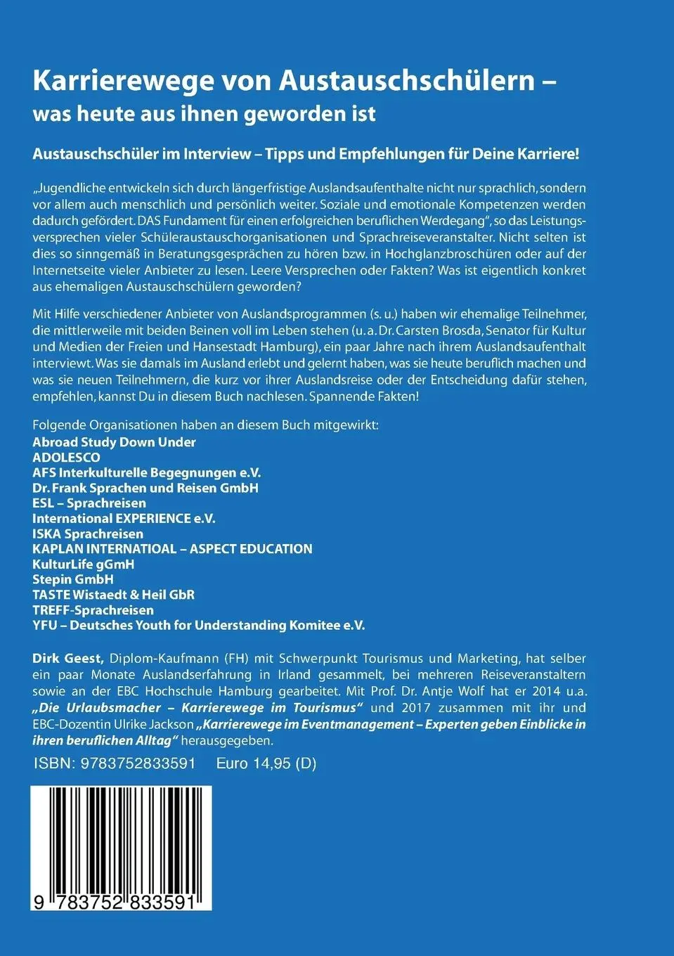 Rückseite: 9783752833591 | Karrierewege von Austauschschülern | Was heute aus ihnen geworden ist