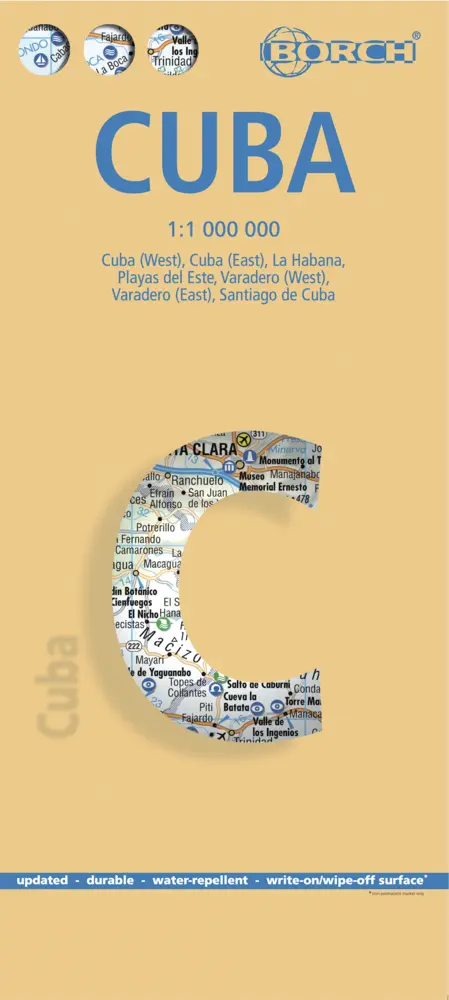 Cover: 9783866093591 | Borch Map Cuba. Kuba | (Land-)Karte | Mehrfarbendruck. Gefalzt | 2 S.