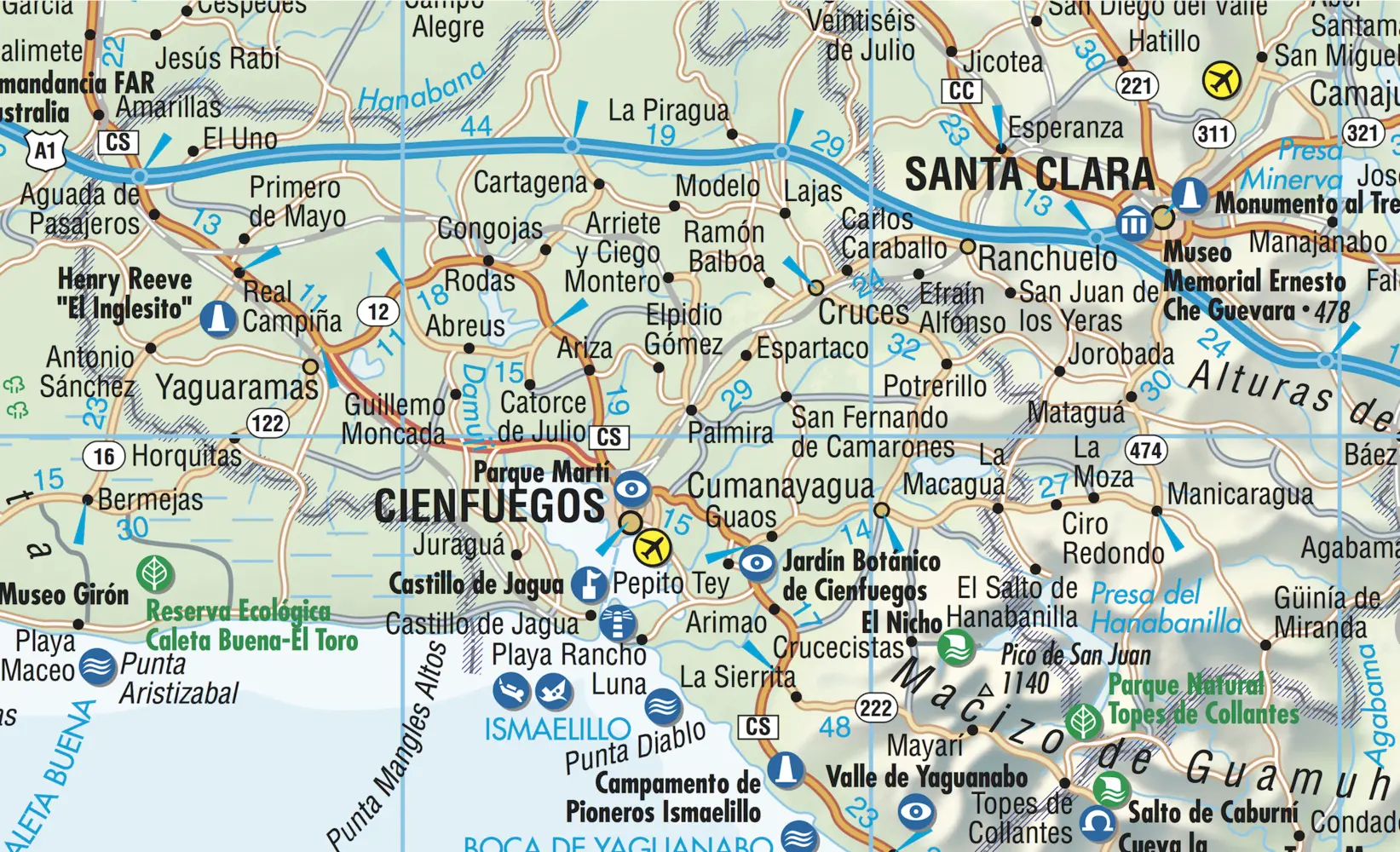 Bild: 9783866093591 | Borch Map Cuba. Kuba | (Land-)Karte | Mehrfarbendruck. Gefalzt | 2 S.