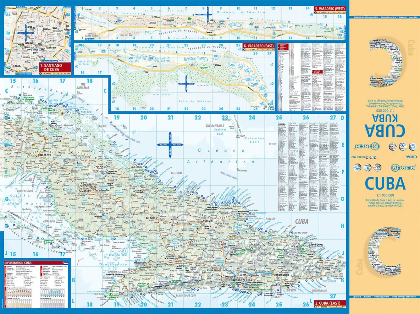 Bild: 9783866093591 | Borch Map Cuba. Kuba | (Land-)Karte | Mehrfarbendruck. Gefalzt | 2 S.