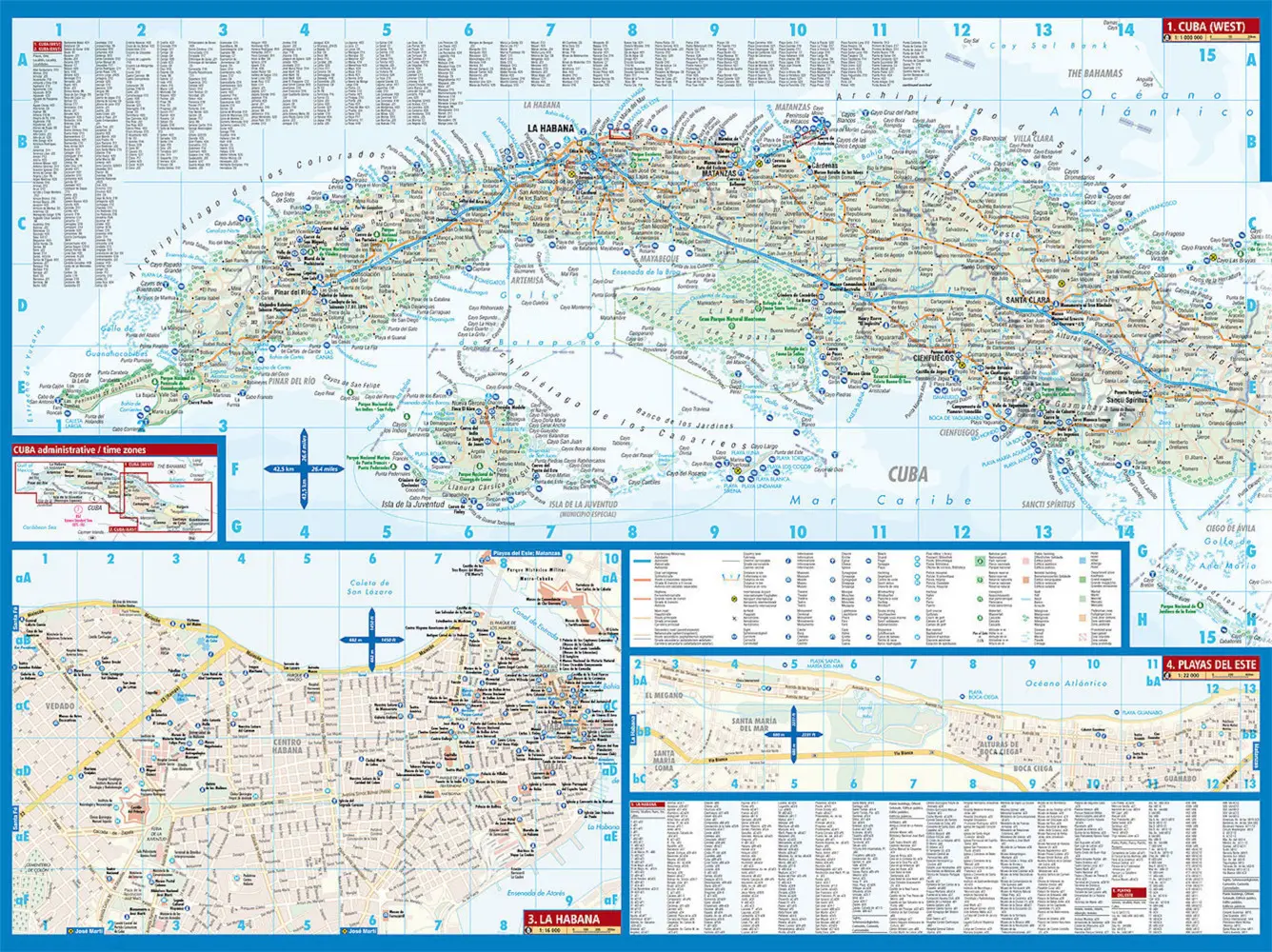 Bild: 9783866093591 | Borch Map Cuba. Kuba | (Land-)Karte | Mehrfarbendruck. Gefalzt | 2 S.