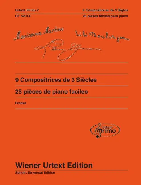 Cover: 800522003691 | 9 Komponistinnen aus 3 Jahrhunderten | Band 7. Klavier | Nils Franke