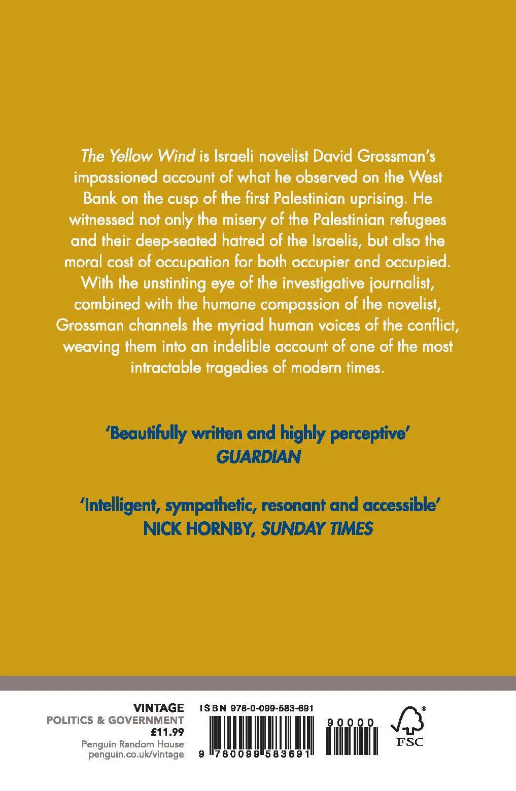 Rückseite: 9780099583691 | Yellow Wind | David Grossman | Taschenbuch | Kartoniert / Broschiert