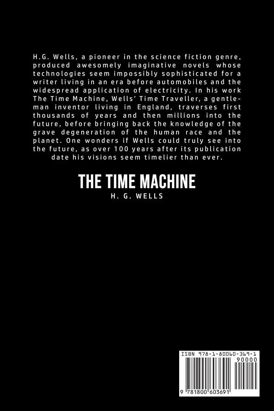 Rückseite: 9781800603691 | The Time Machine | H. G. Wells | Taschenbuch | Kartoniert / Broschiert