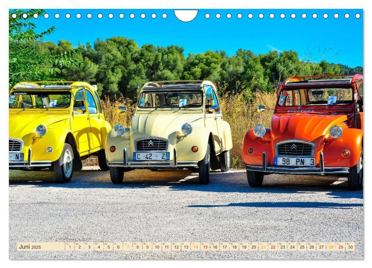 Bild: 9783435573691 | Citroën 2CV - die Ente (Wandkalender 2025 DIN A4 quer), CALVENDO...