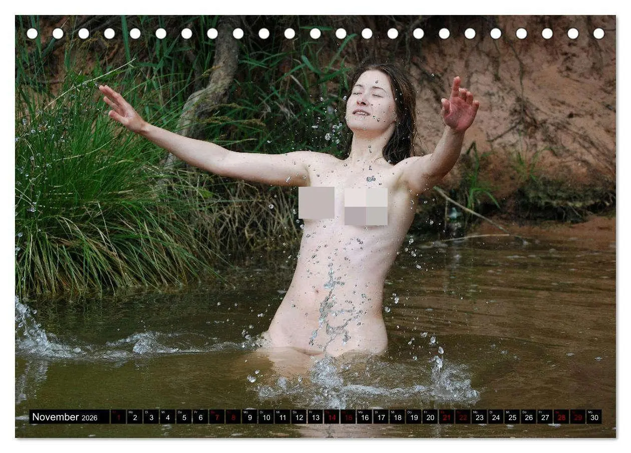 Bild: 9783457593691 | Nackte Natur (Tischkalender 2026 DIN A5 quer), CALVENDO Monatskalender