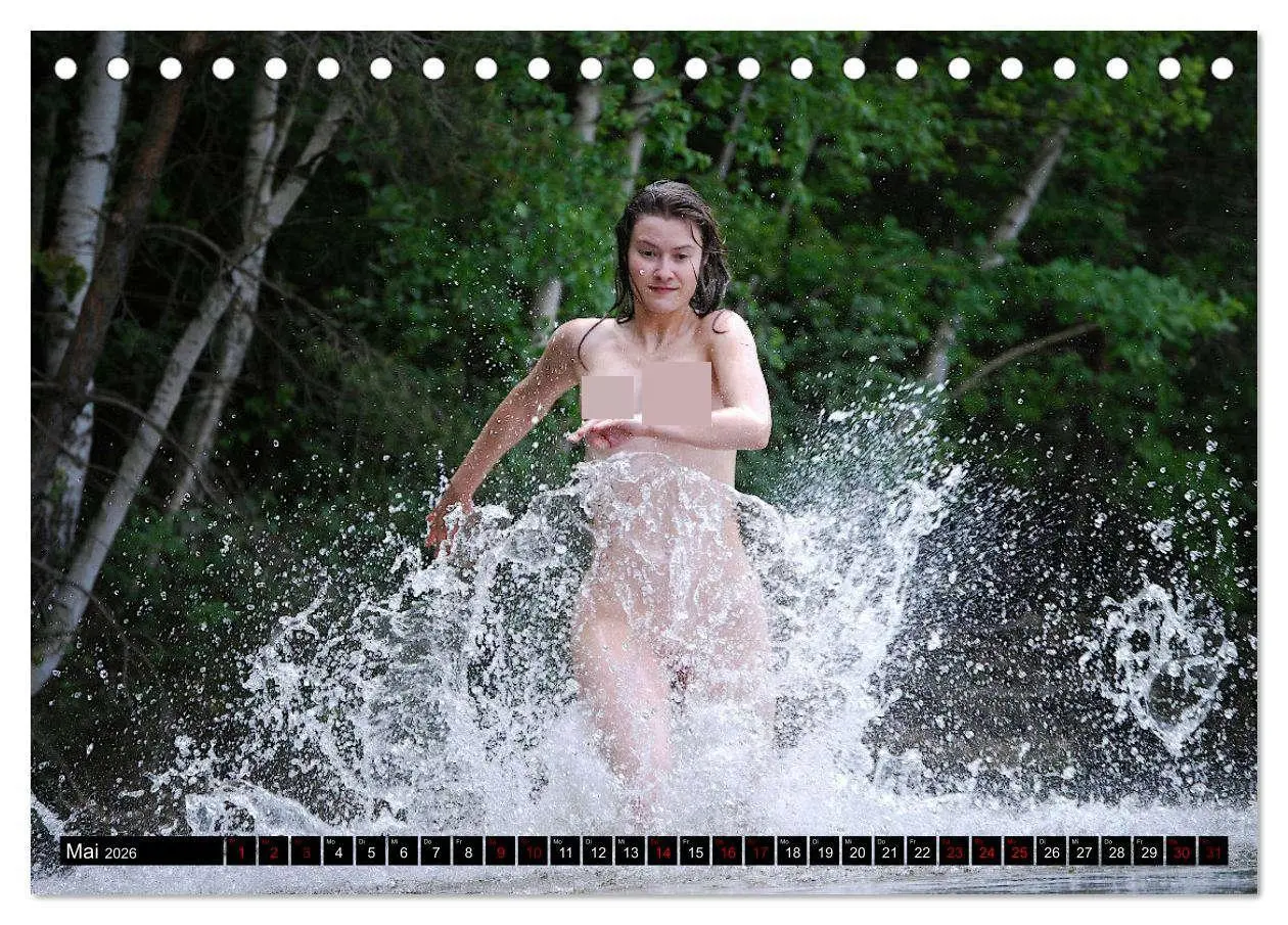 Bild: 9783457593691 | Nackte Natur (Tischkalender 2026 DIN A5 quer), CALVENDO Monatskalender