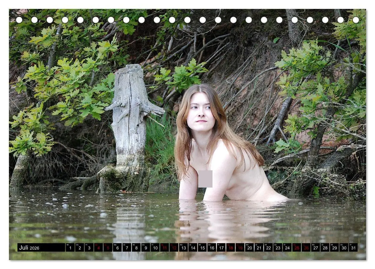 Bild: 9783457593691 | Nackte Natur (Tischkalender 2026 DIN A5 quer), CALVENDO Monatskalender