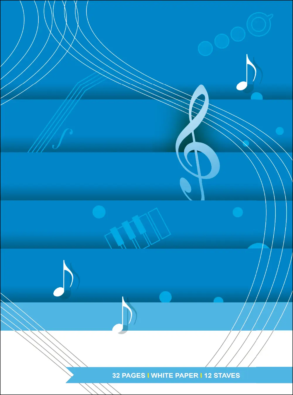 Cover: 9790705063691 | Quaderno di musica - 12 righi, 32 pp. carta bianca | Buch