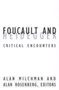 Cover: 9780816633791 | Foucault and Heidegger | Critical Encounters | Alan Milchman | Buch