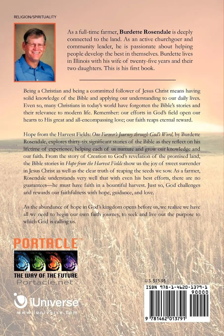 Rückseite: 9781462013791 | Hope from the Harvest Fields | One Farmer's Journey through God's Word