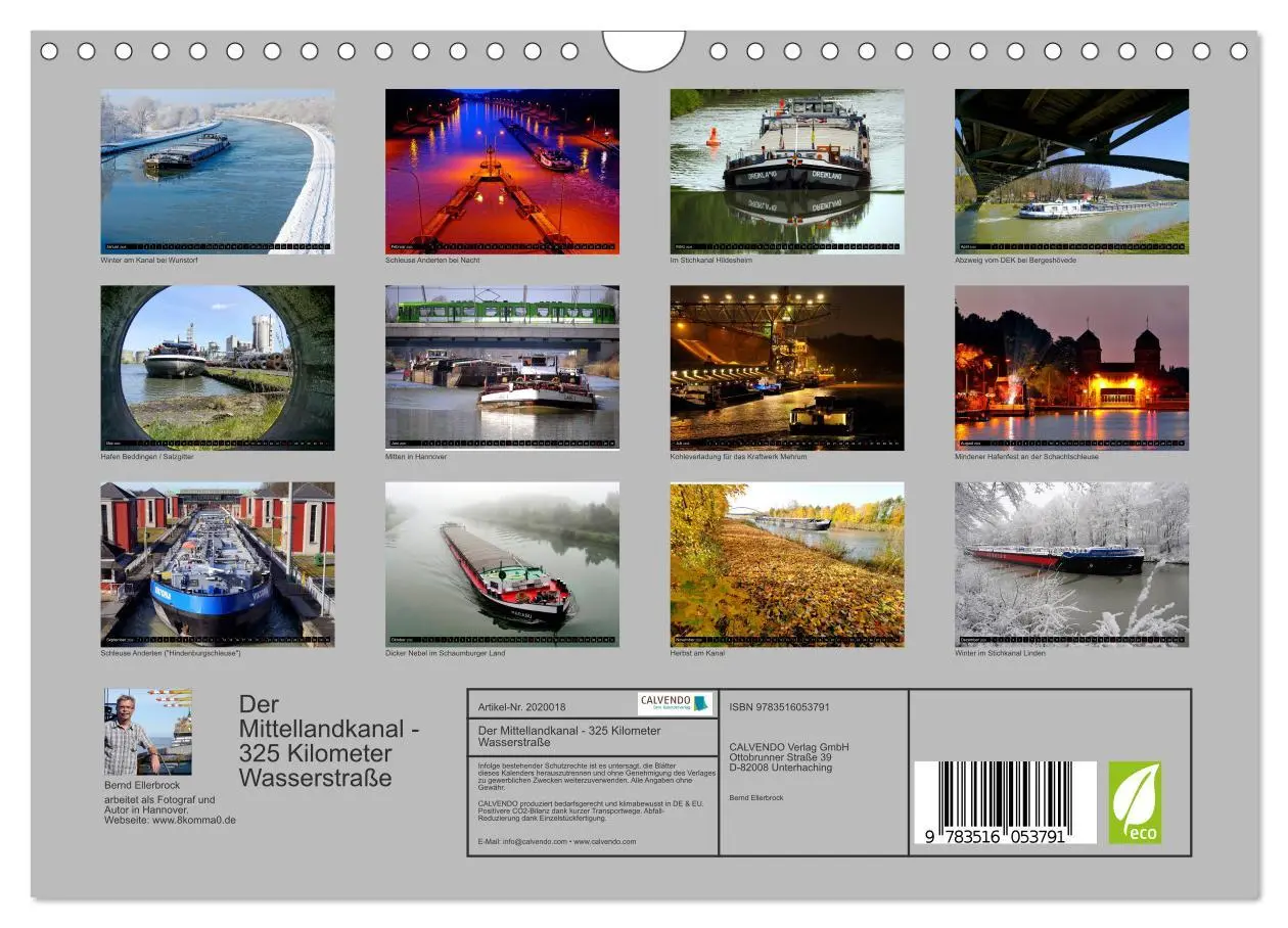 Bild: 9783516053791 | Der Mittellandkanal - 325 Kilometer Wasserstraße (Wandkalender 2026...