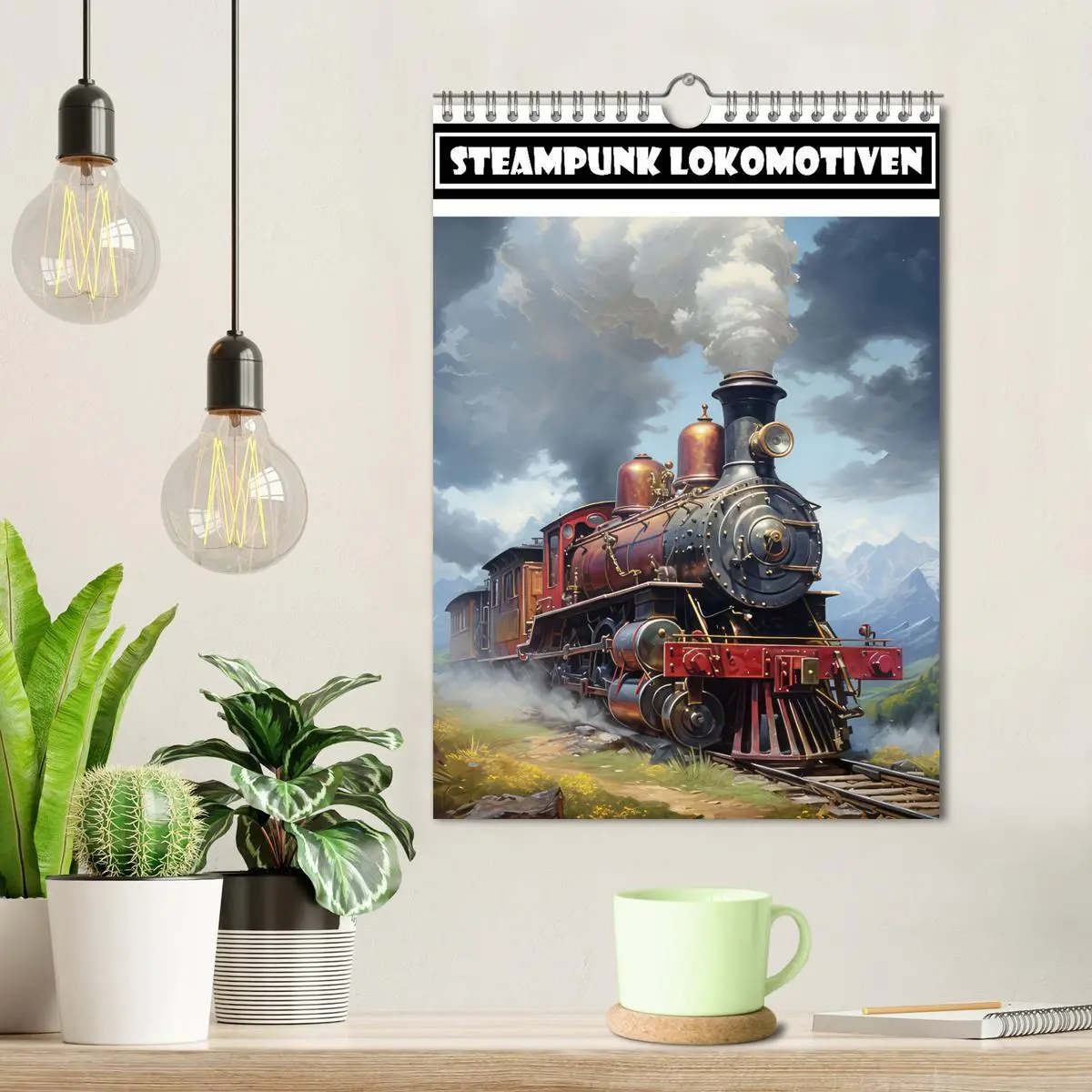 Bild: 9783516293791 | Steampunk Lokomotiven (Wandkalender 2026 DIN A4 hoch), CALVENDO...