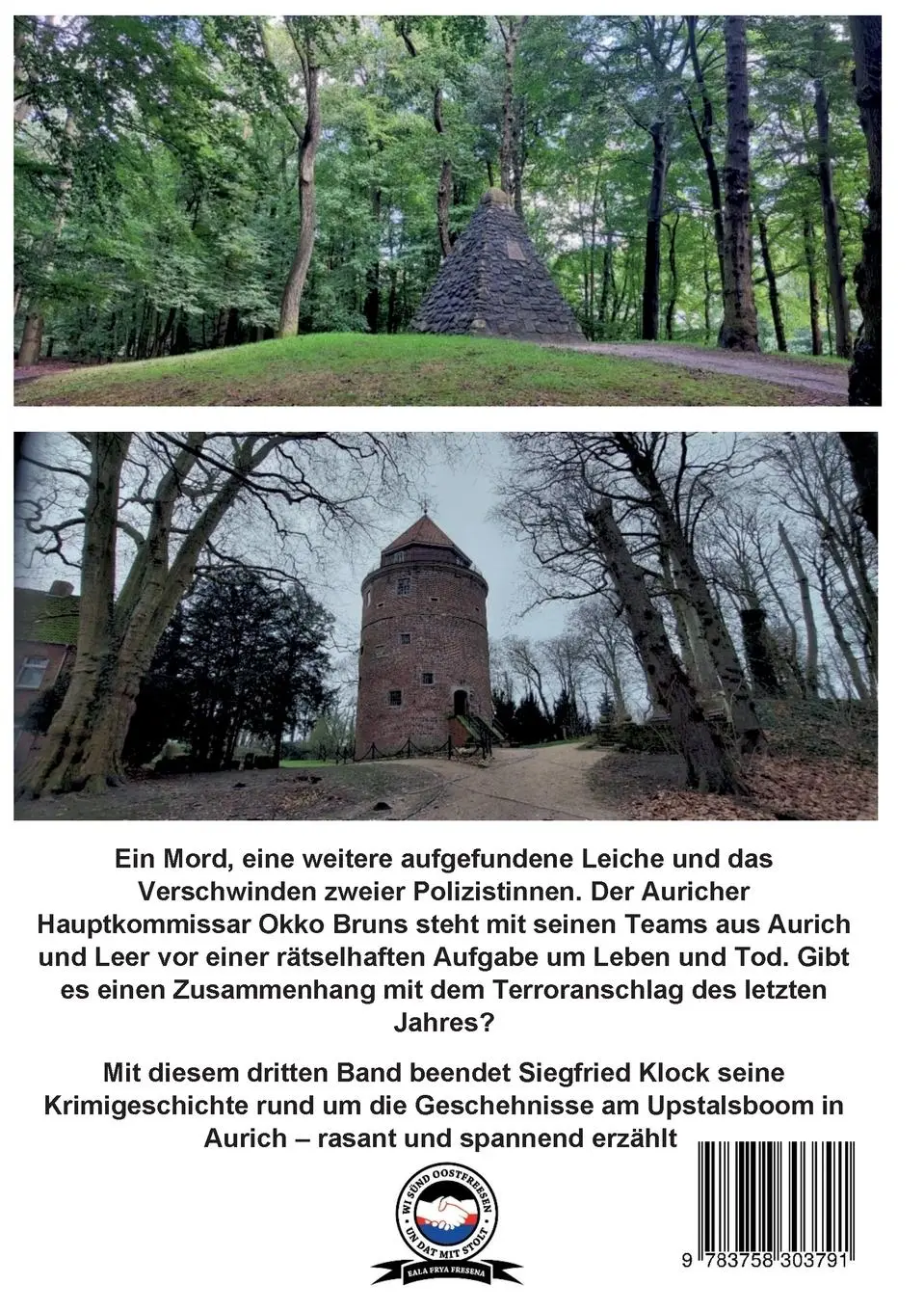 Rückseite: 9783758303791 | Heilige Linie Upstalsboom | Ein Ostfrieslandkrimi | Siegfried Klock