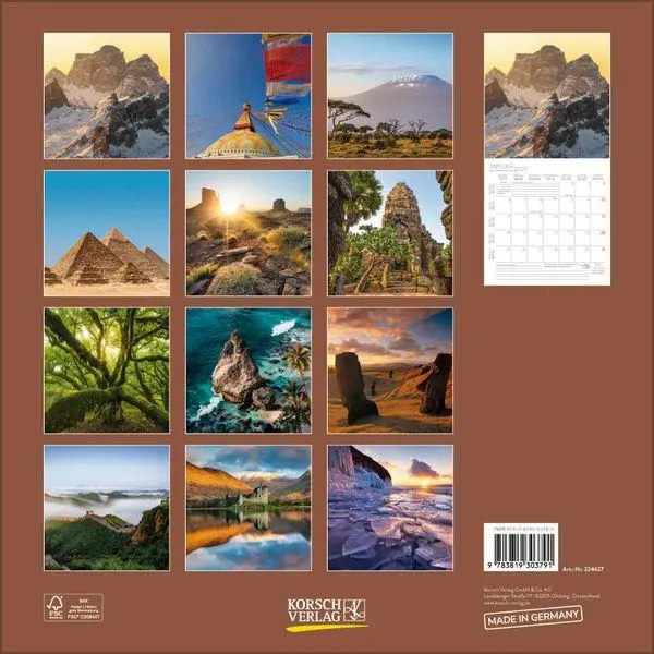 Bild: 9783819303791 | Wunder der Welt 2027 | Verlag Korsch | Kalender | 13 S. | Deutsch