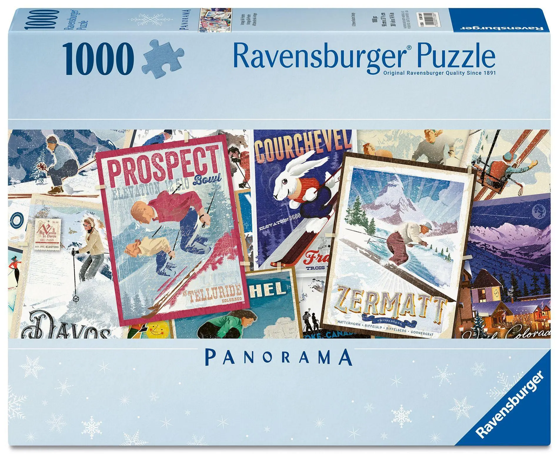 Cover: 4005555013891 | Erwachsenenpuzzle 1000 Teile - Vintage Ski-Poster | Spiel | 12001389