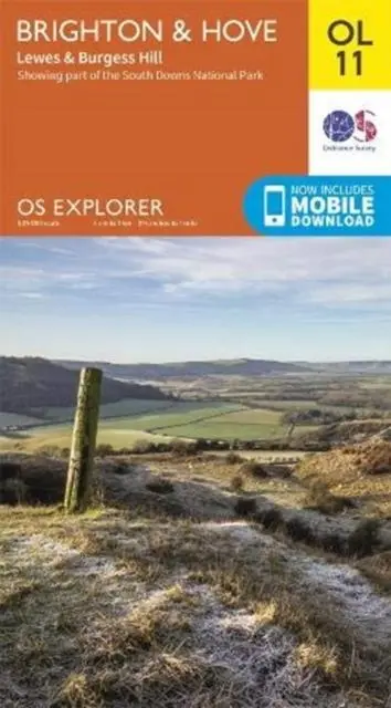 Cover: 9780319263891 | Brighton &amp; Hove | (Land-)Karte | OS Explorer Map | Karte/Landkarte