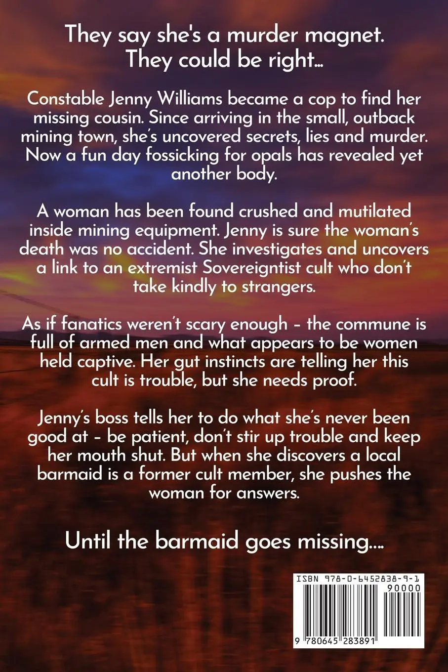 Rückseite: 9780645283891 | Her Lonely Bones | An Australian Outback Crime Thriller | Fiona Tarr