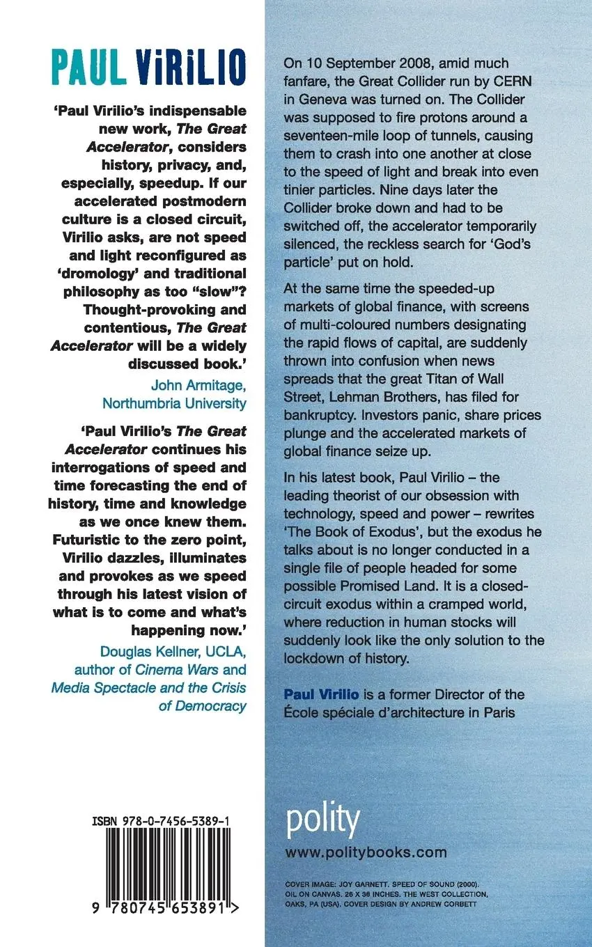 Rückseite: 9780745653891 | Great Accelerator | Paul Virilio | Taschenbuch | 100 S. | Englisch
