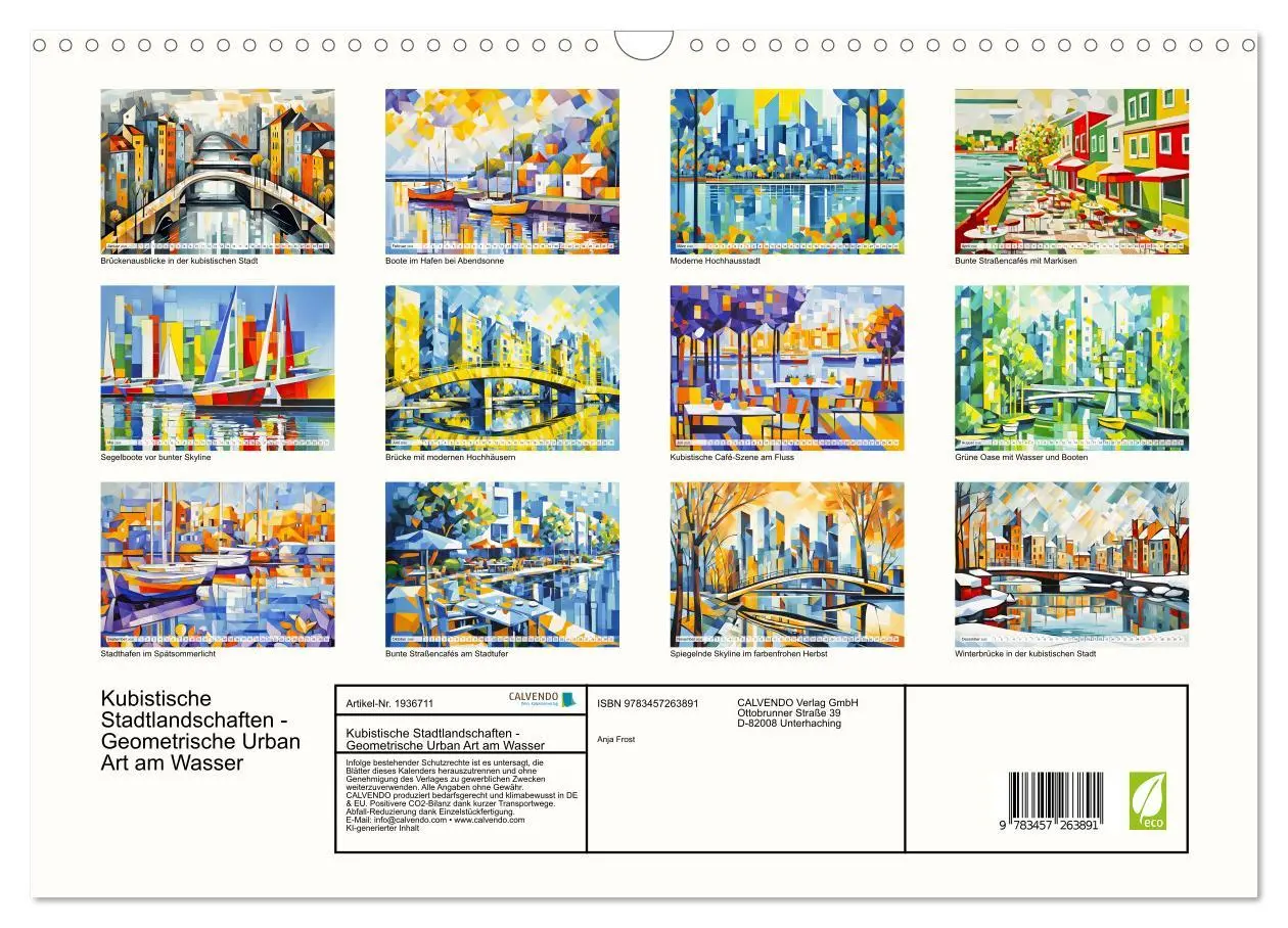 Bild: 9783457263891 | Kubistische Stadtlandschaften - Geometrische Urban Art am Wasser...