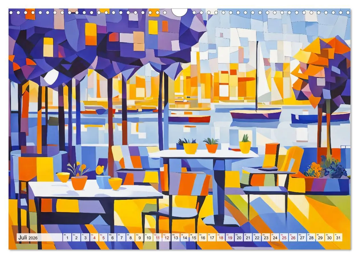 Bild: 9783457263891 | Kubistische Stadtlandschaften - Geometrische Urban Art am Wasser...