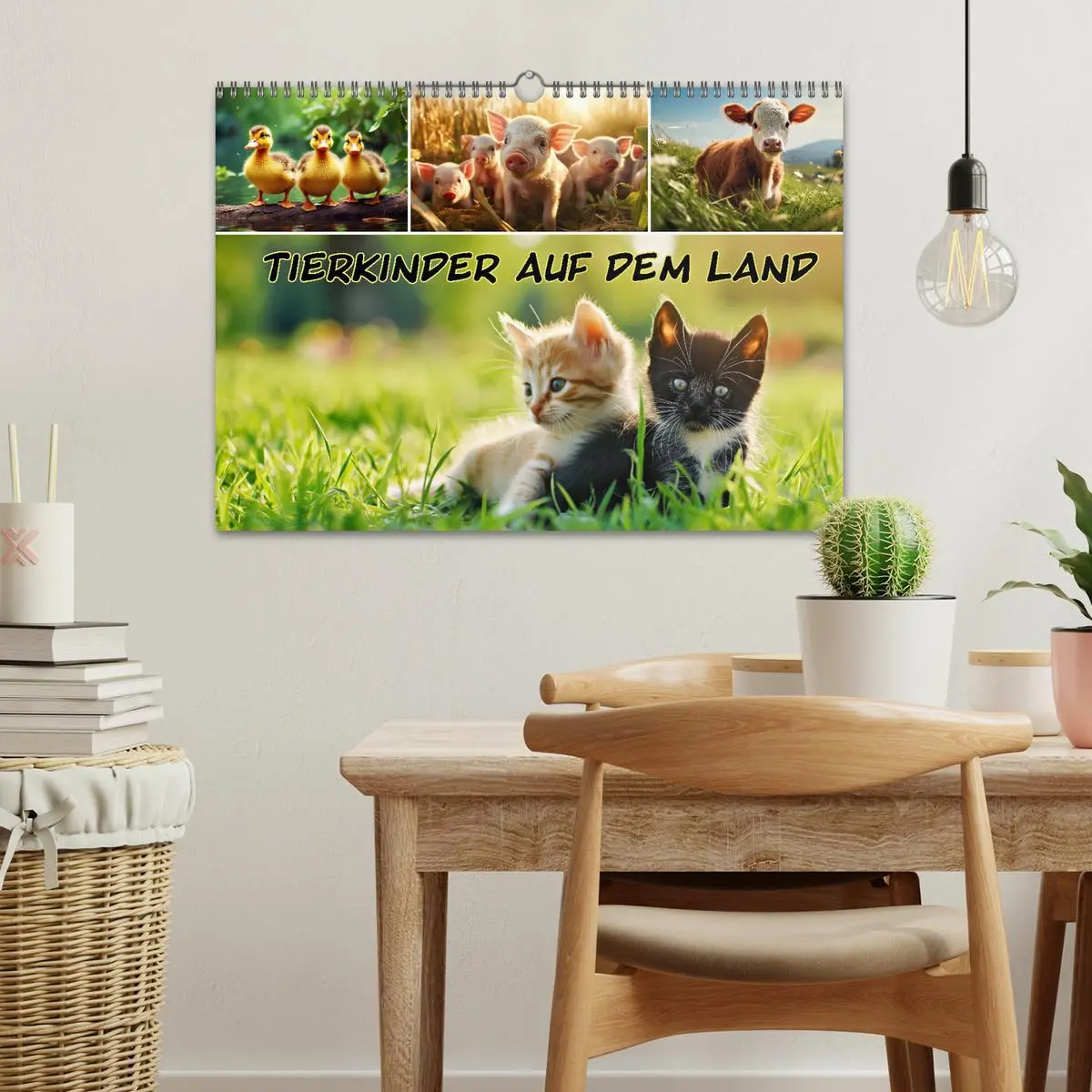 Bild: 9783457403891 | Tierkinder auf dem Land (Wandkalender 2026 DIN A3 quer), CALVENDO...