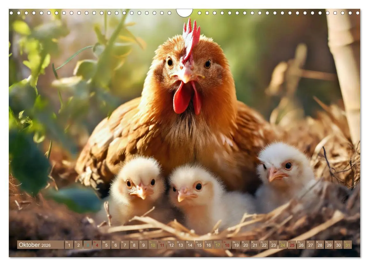 Bild: 9783457403891 | Tierkinder auf dem Land (Wandkalender 2026 DIN A3 quer), CALVENDO...