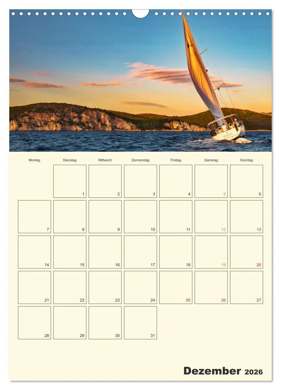 Bild: 9783516423891 | Segeln, unser Jahresplaner (Wandkalender 2026 DIN A3 hoch),...