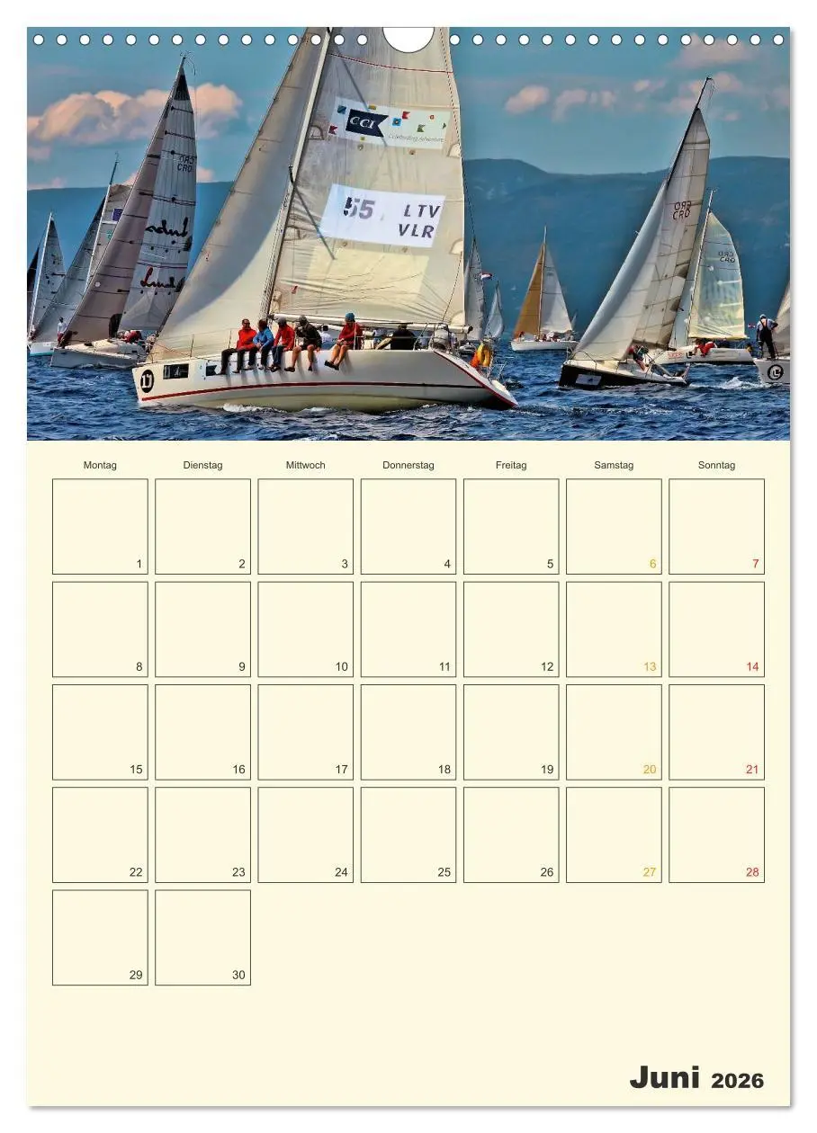 Bild: 9783516423891 | Segeln, unser Jahresplaner (Wandkalender 2026 DIN A3 hoch),...