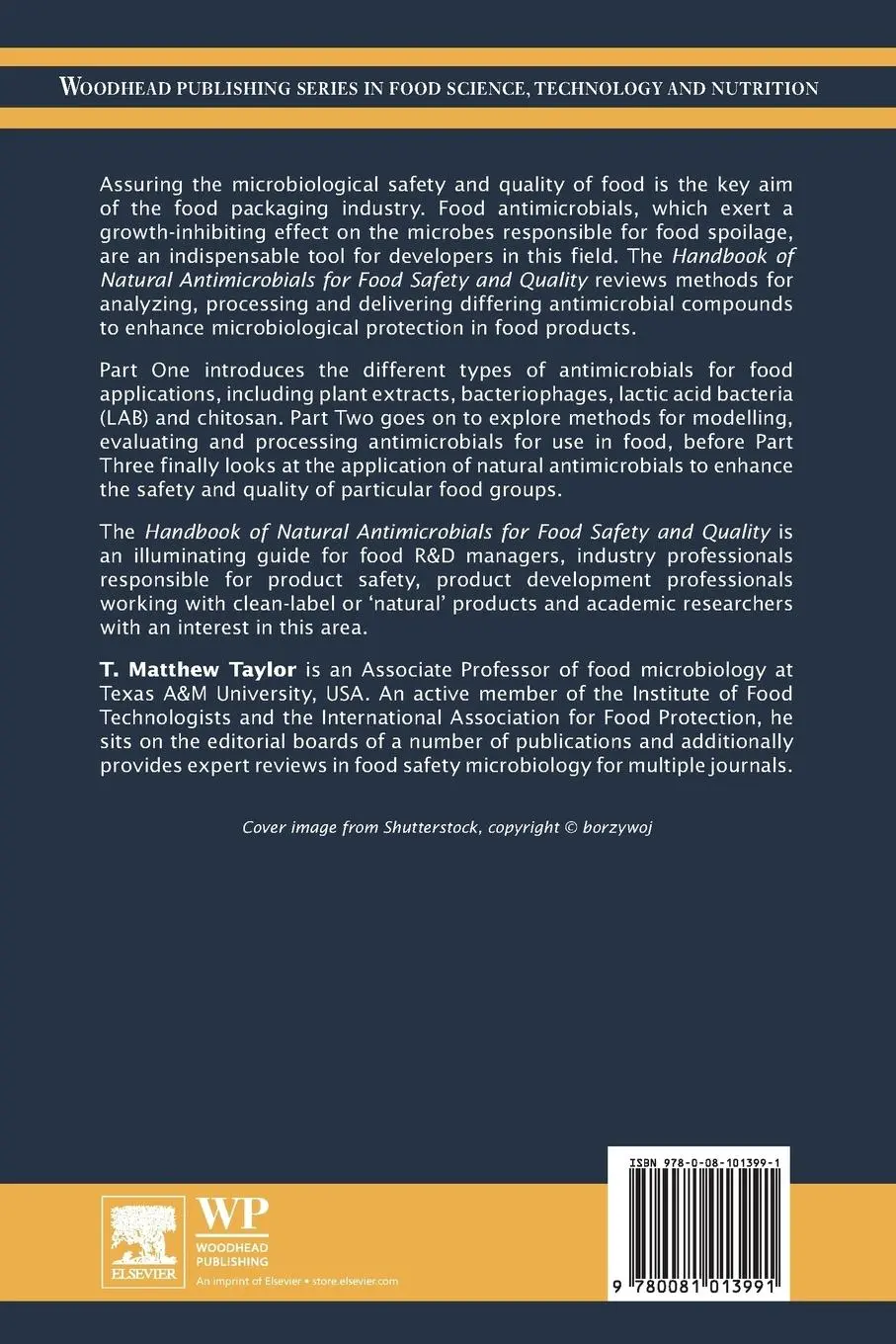 Rückseite: 9780081013991 | Handbook of Natural Antimicrobials for Food Safety and Quality | Buch