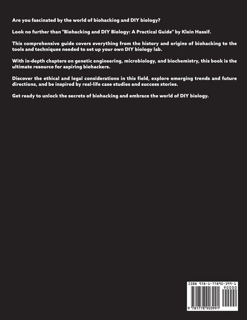 Rückseite: 9781778903991 | Biohacking and DIY Biology | A Practical Guide | Klein Hassif | Buch