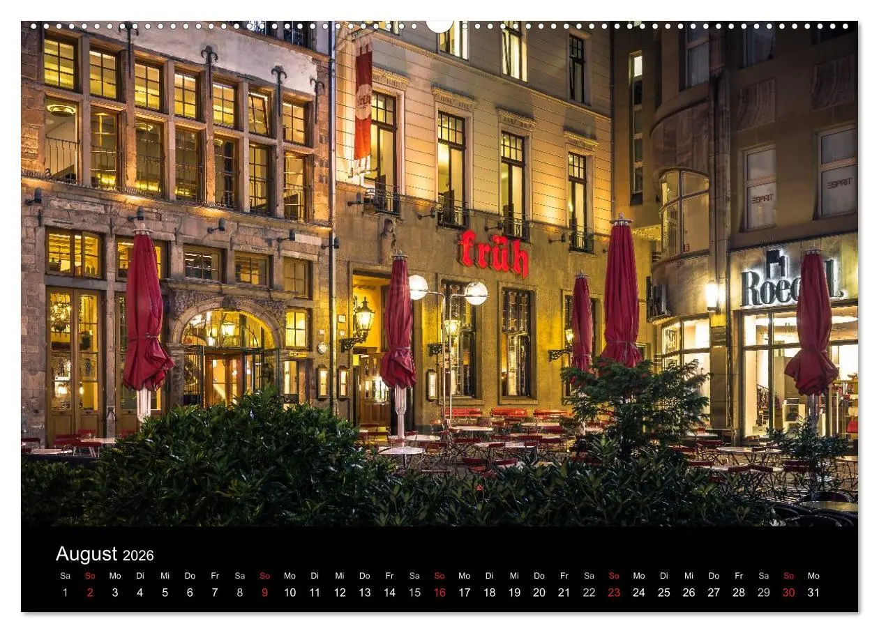 Bild: 9783516033991 | Köln Impressionen bei Nacht (Wandkalender 2026 DIN A2 quer),...