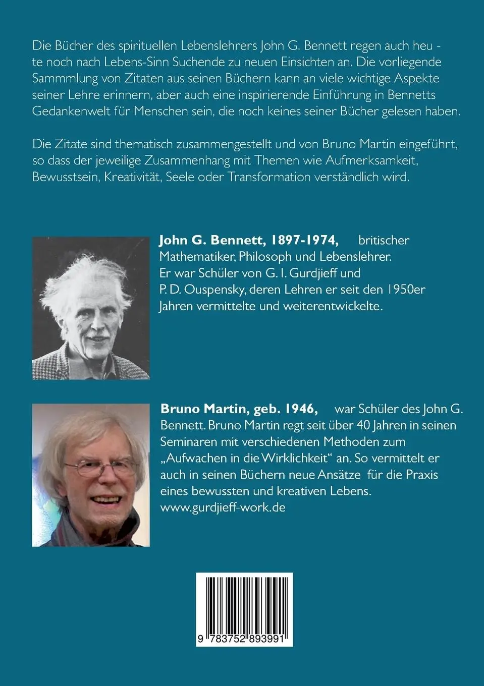 Rückseite: 9783752893991 | Harmonische Entfaltung | Wesentliche Gedanken von John G. Bennett