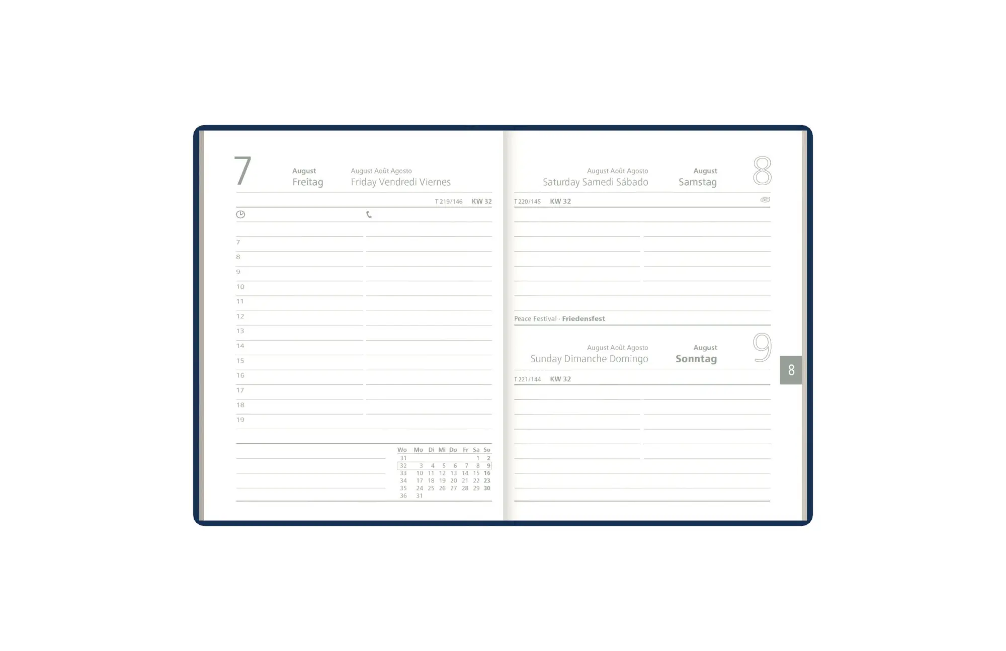 Bild: 4069095014091 | Taschenkalender 1T/1S blau 2027 | Neumann Verlage GmbH &amp; Co KG | 2027