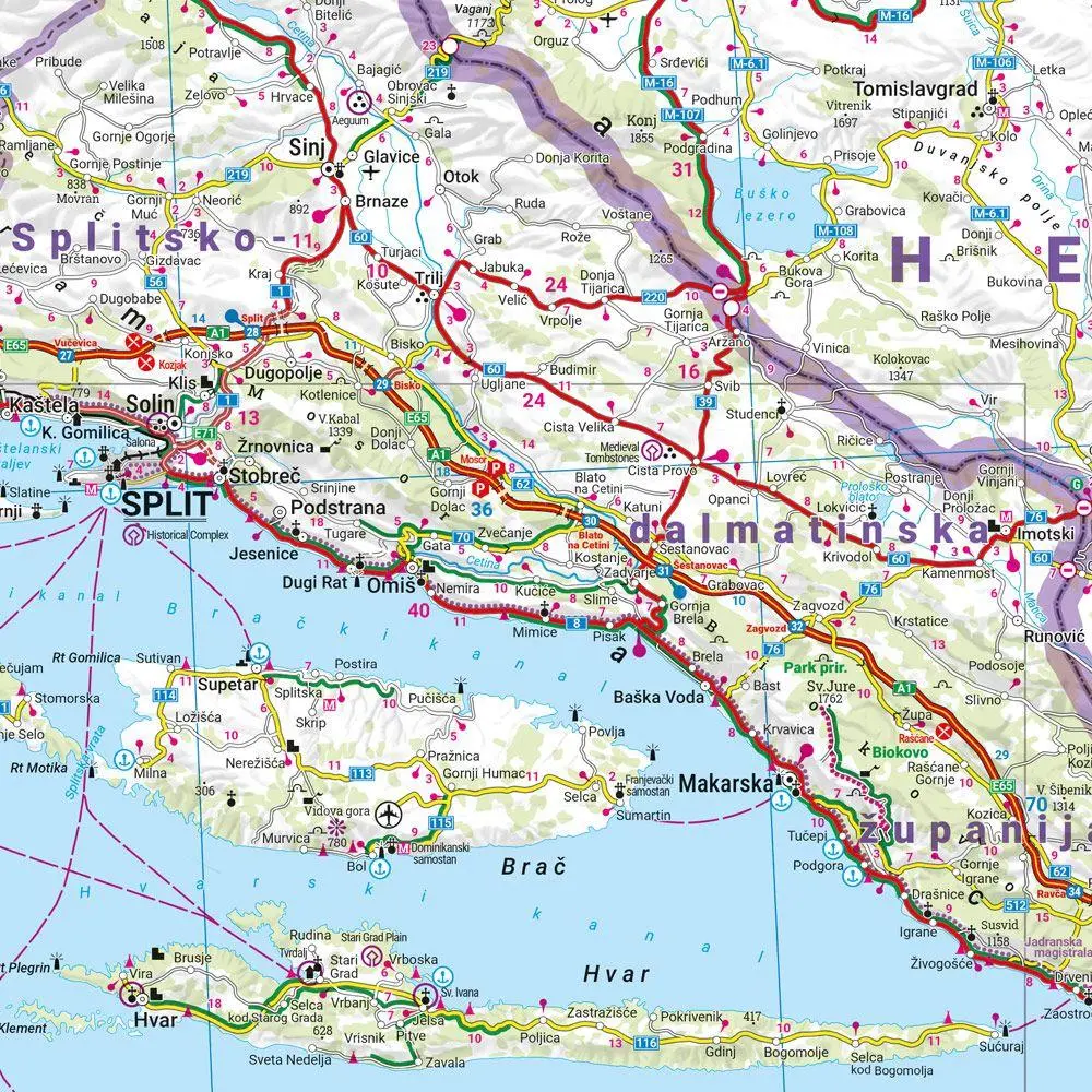 Bild: 9783707924091 | Kroatien, Straßenkarte 1:500.000, freytag &amp; berndt | Freytag &amp; Berndt