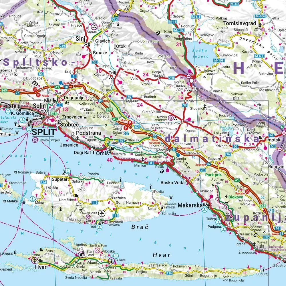 Bild: 9783707924091 | Kroatien, Straßenkarte 1:500.000, freytag &amp; berndt | Freytag &amp; Berndt