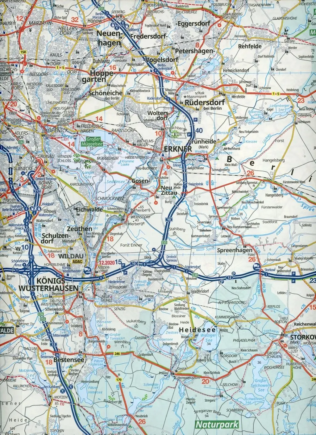 Bild: 9783826414091 | ADAC Regionalkarte Blatt 6 Berlin und Umgebung 1:150 000 | 1 S. | 2020