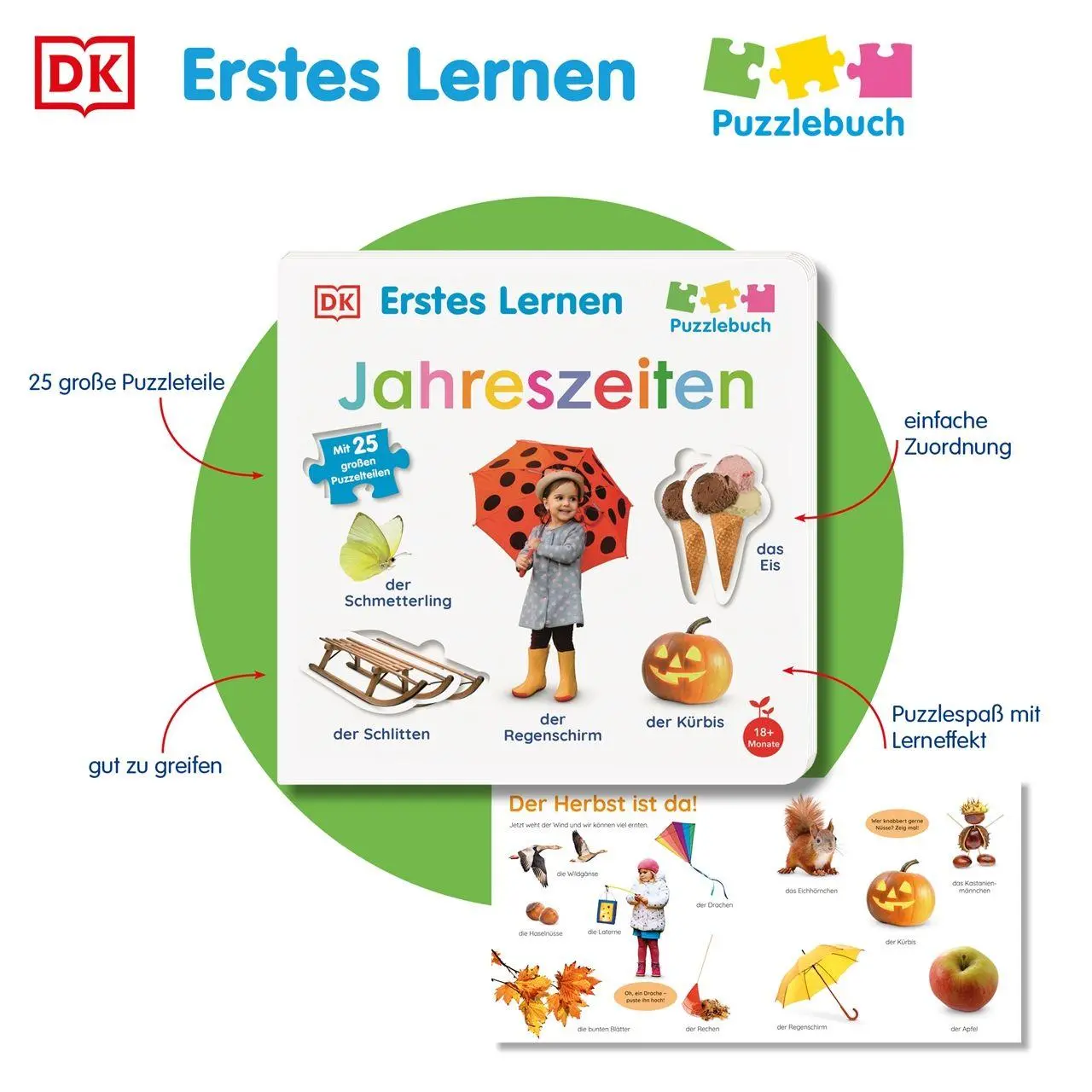 Bild: 9783831054091 | Erstes Lernen Puzzlebuch. Jahreszeiten | DK Erstes Lernen | Buch