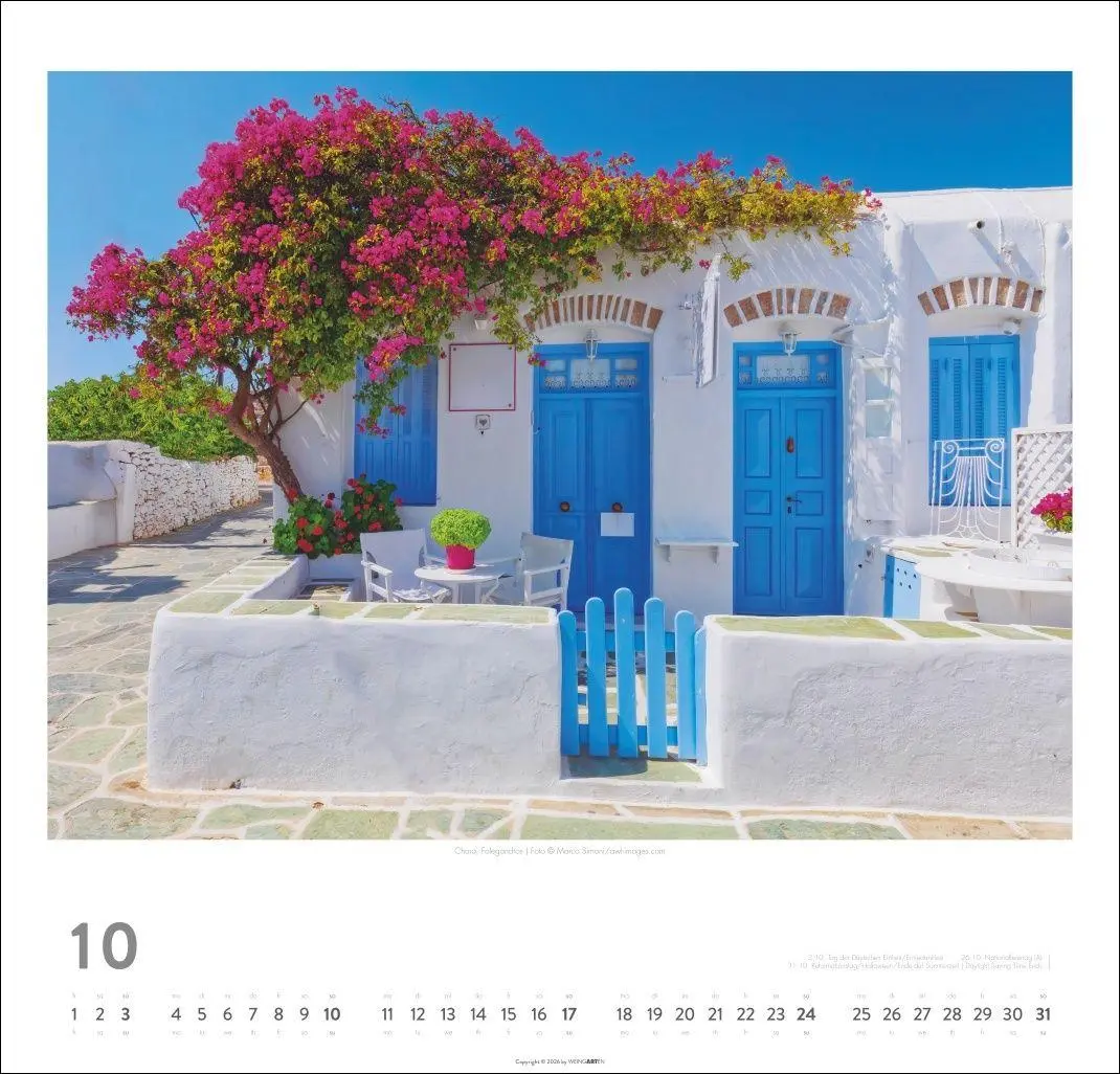 Bild: 9783839904091 | Griechische Inseln Kalender 2027 - Im Land der Götter | Kalender