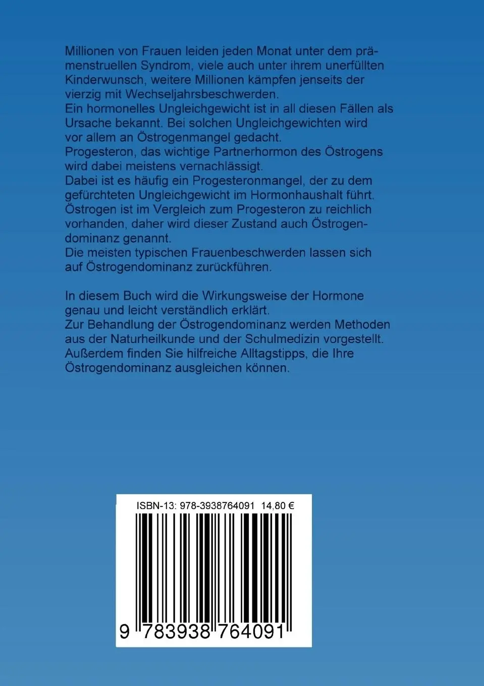 Rückseite: 9783938764091 | Östrogen-Dominanz | Eva Marbach | Taschenbuch | 152 S. | Deutsch