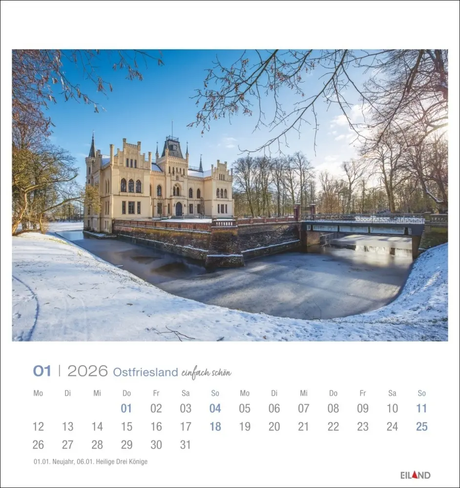 Bild: 9783964024091 | Ostfriesland Postkartenkalender 2026 - einfach schön | Kalender | 2026