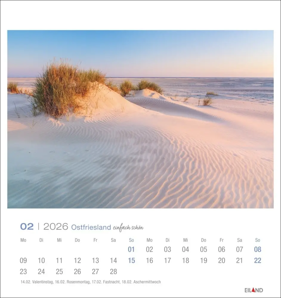 Bild: 9783964024091 | Ostfriesland Postkartenkalender 2026 - einfach schön | Kalender | 2026