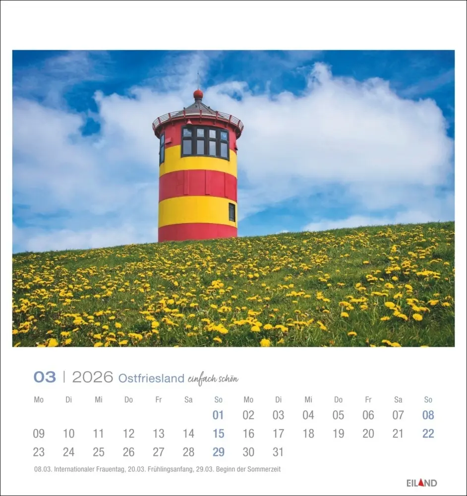 Bild: 9783964024091 | Ostfriesland Postkartenkalender 2026 - einfach schön | Kalender | 2026
