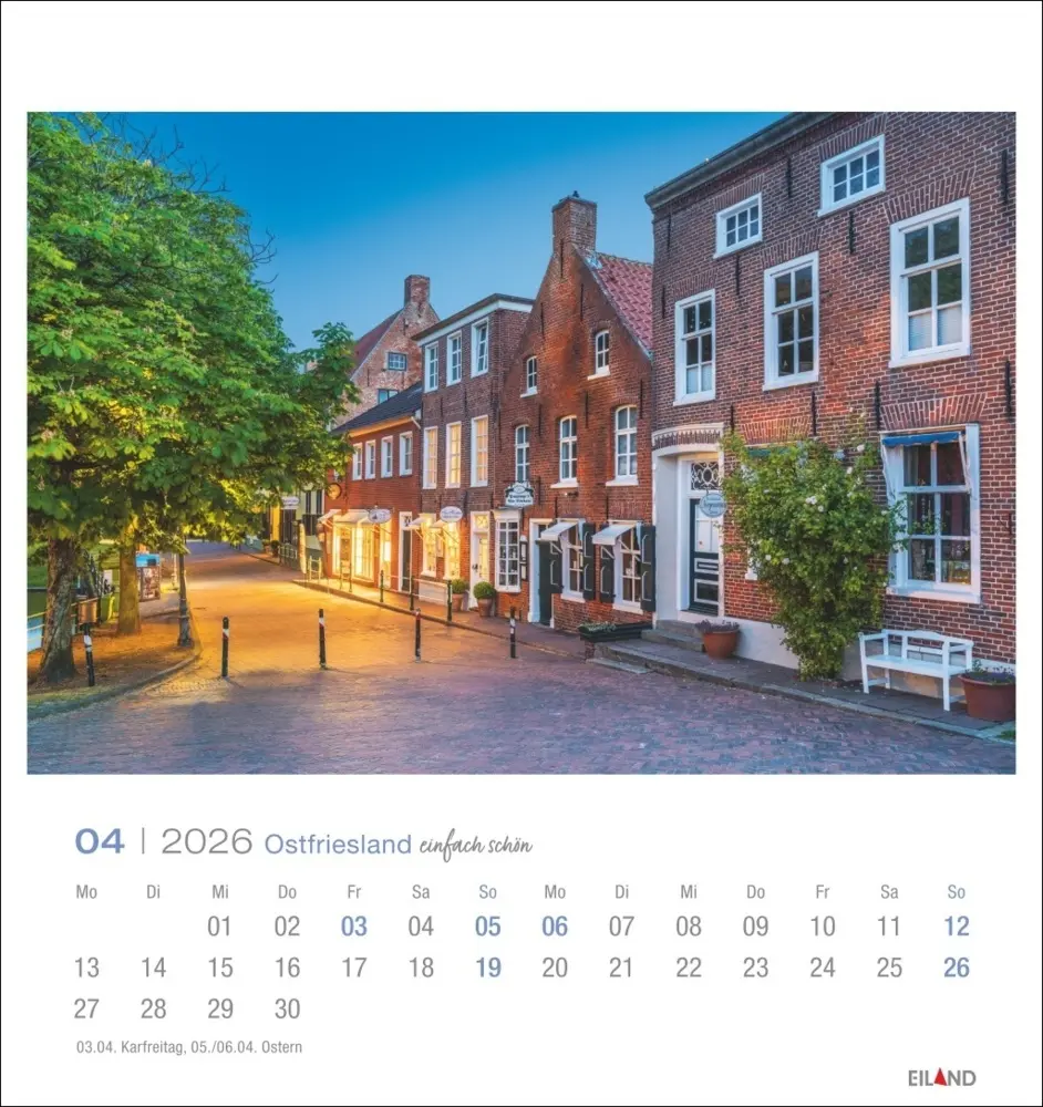 Bild: 9783964024091 | Ostfriesland Postkartenkalender 2026 - einfach schön | Kalender | 2026