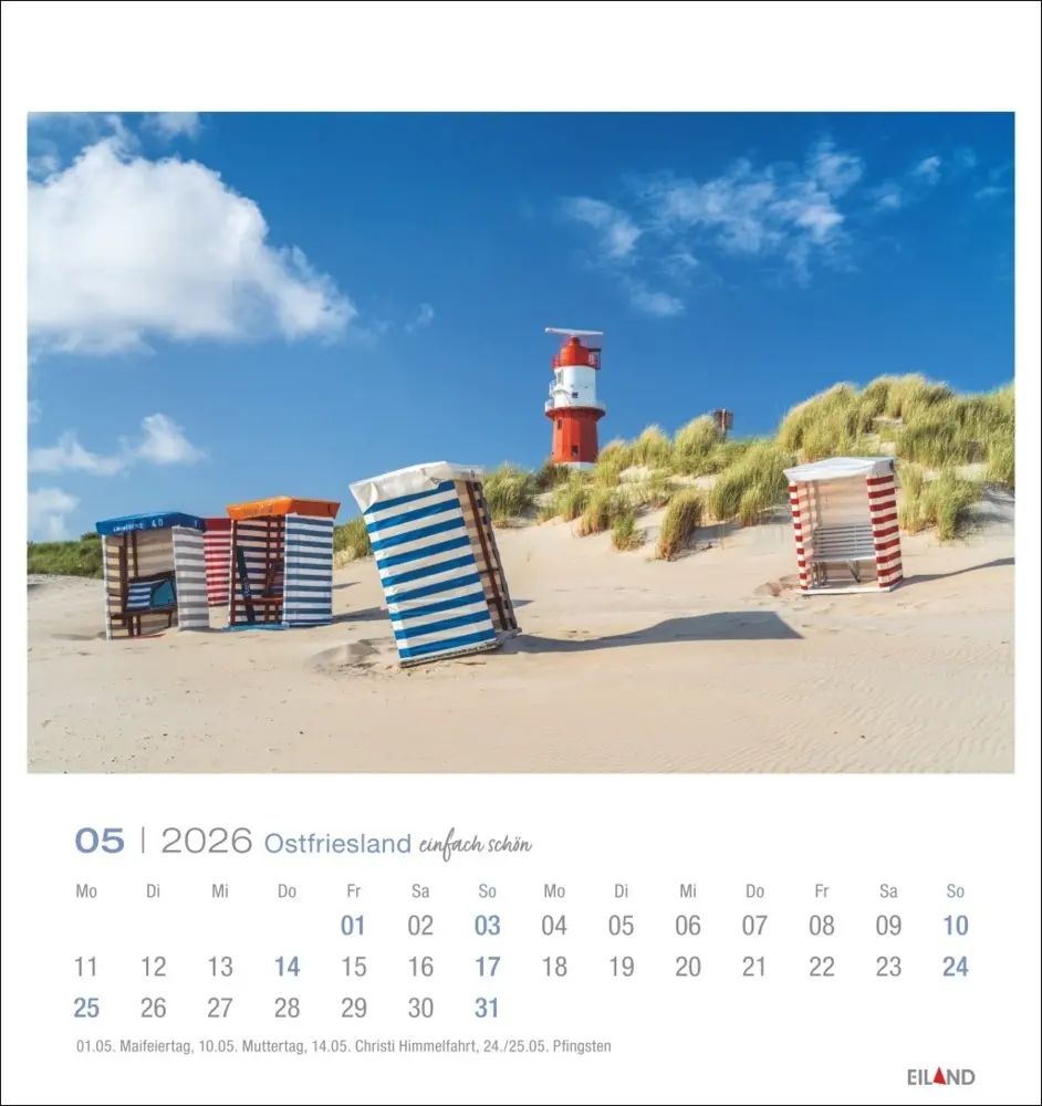 Bild: 9783964024091 | Ostfriesland Postkartenkalender 2026 - einfach schön | Kalender | 2026