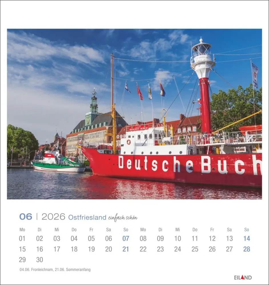 Bild: 9783964024091 | Ostfriesland Postkartenkalender 2026 - einfach schön | Kalender | 2026