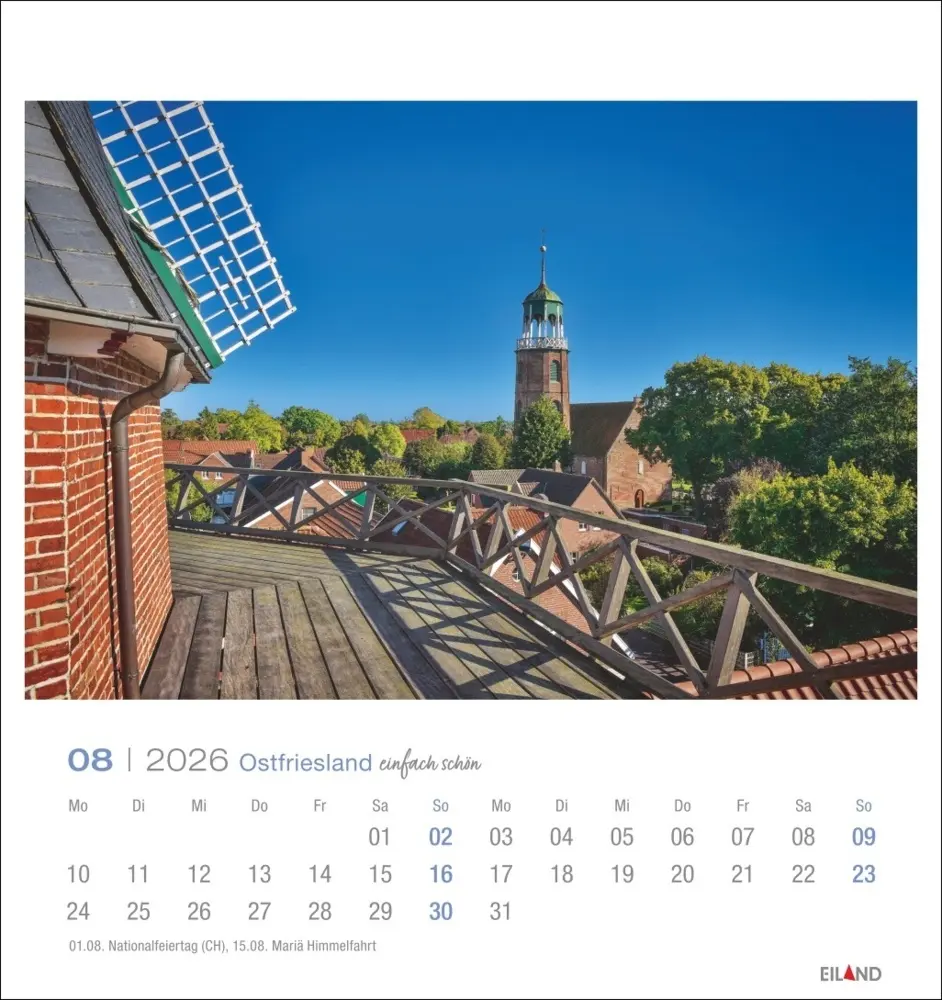 Bild: 9783964024091 | Ostfriesland Postkartenkalender 2026 - einfach schön | Kalender | 2026