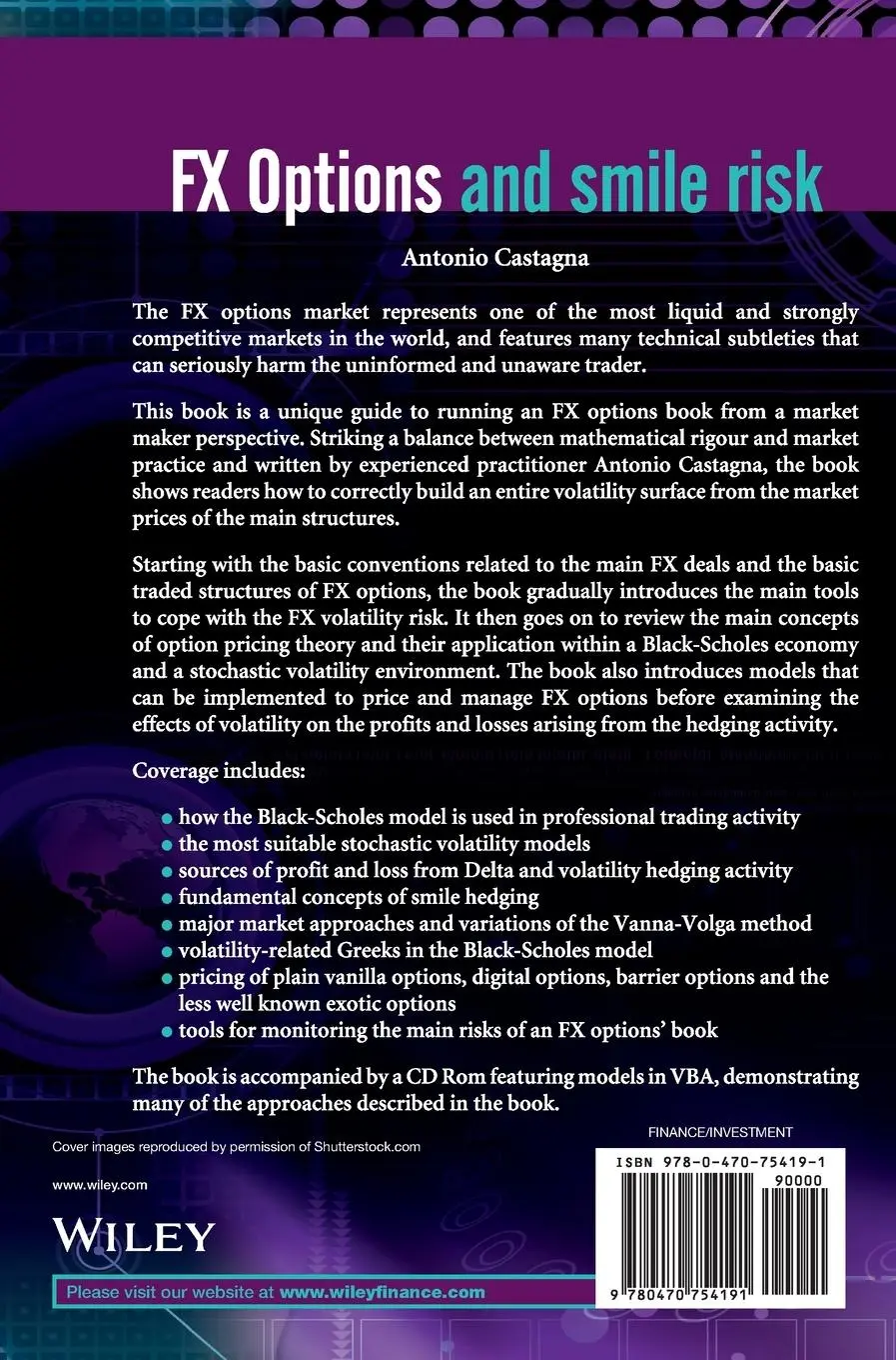 Rückseite: 9780470754191 | Fx Options and Smile Risk | Antonio Castagna | Buch | 320 S. | 2010