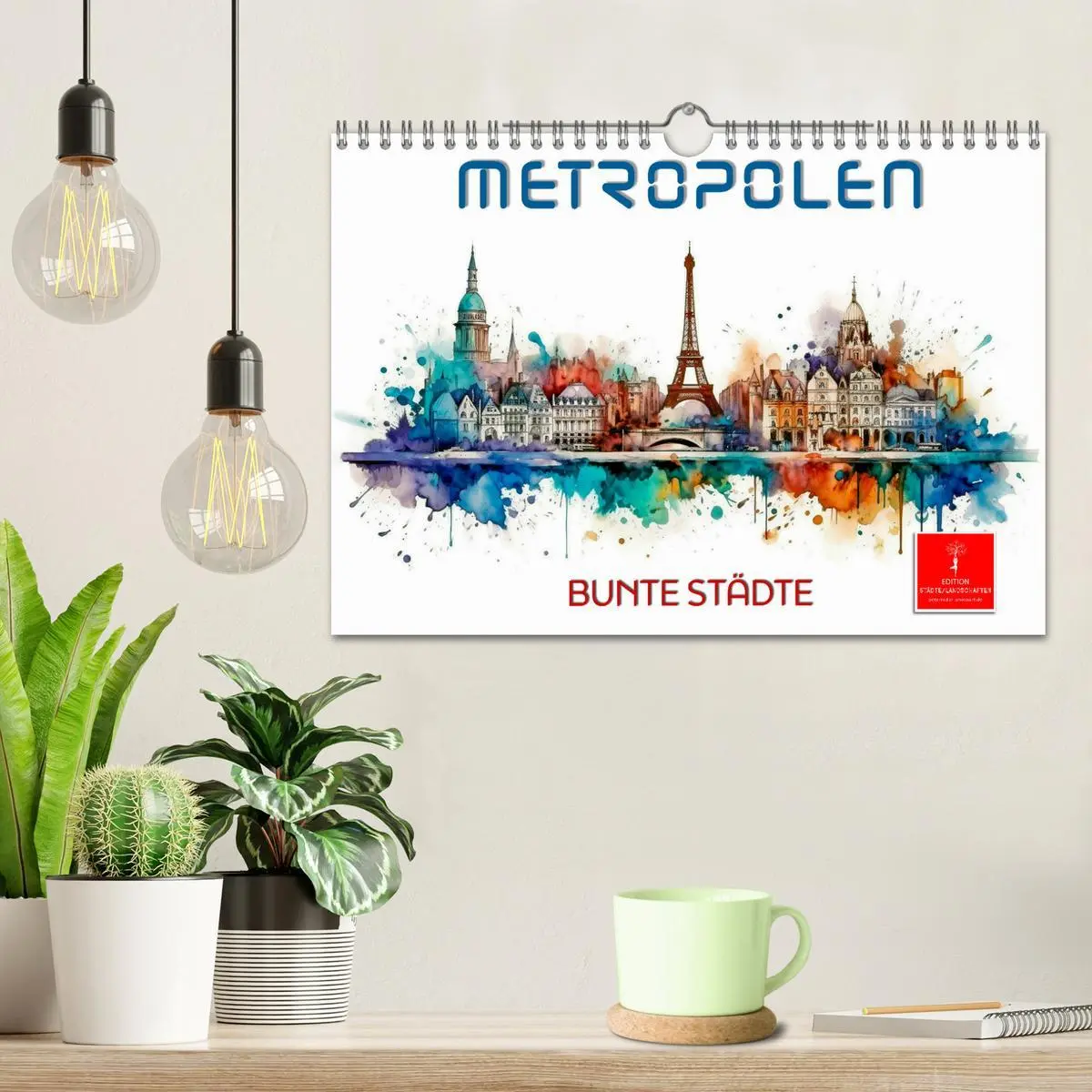 Bild: 9783457374191 | Skylines - bunte Städte (Wandkalender 2026 DIN A4 quer), CALVENDO...
